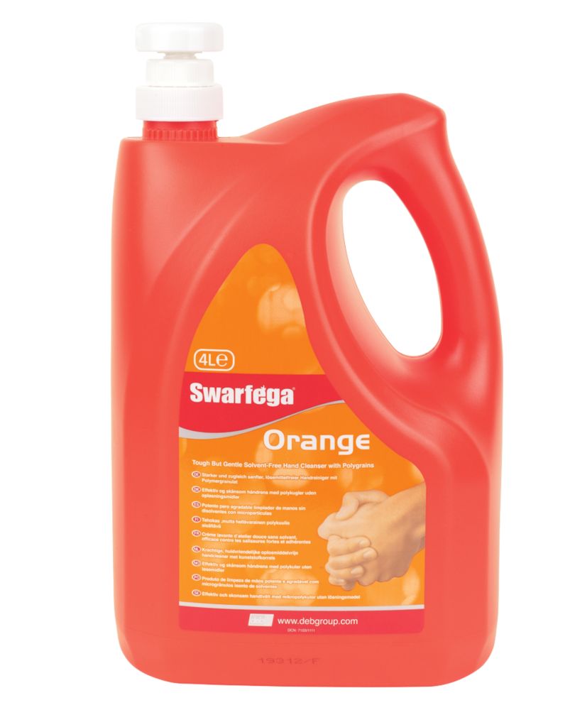 Swarfega Orange Hand Cleaner Pump Pack 4Ltr