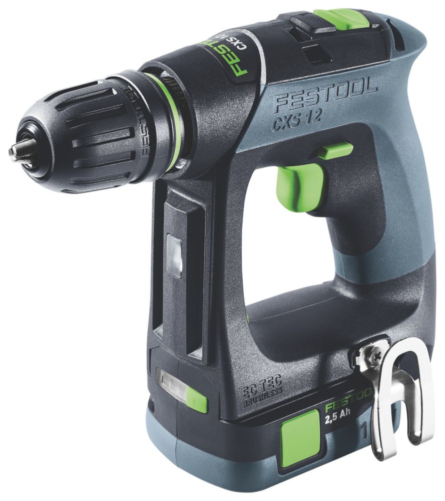 Festool CXS 12 2.5-Plus 12V 2 x 2.5Ah Li-Ion  Brushless Cordless Drill