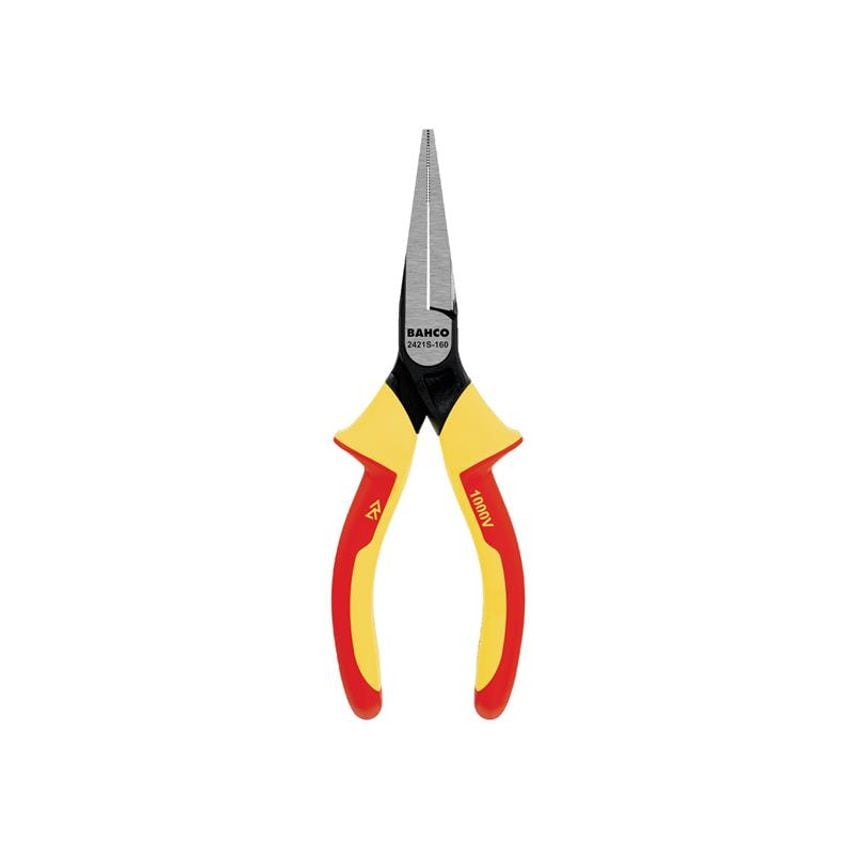 2421S ERGO Insulated Flat Nose Pliers 160mm (6.1/4in) BAH2421S160