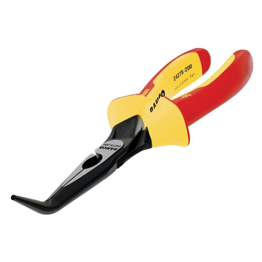 2427S ERGO Insulated Bent Nose Pliers 160mm (6.1/4in) BAH2427S160