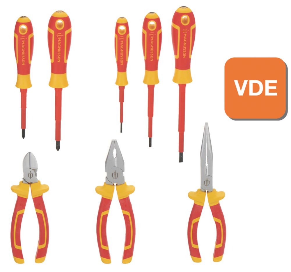 Magnusson  VDE Screwdriver & Plier Set 8 Pieces