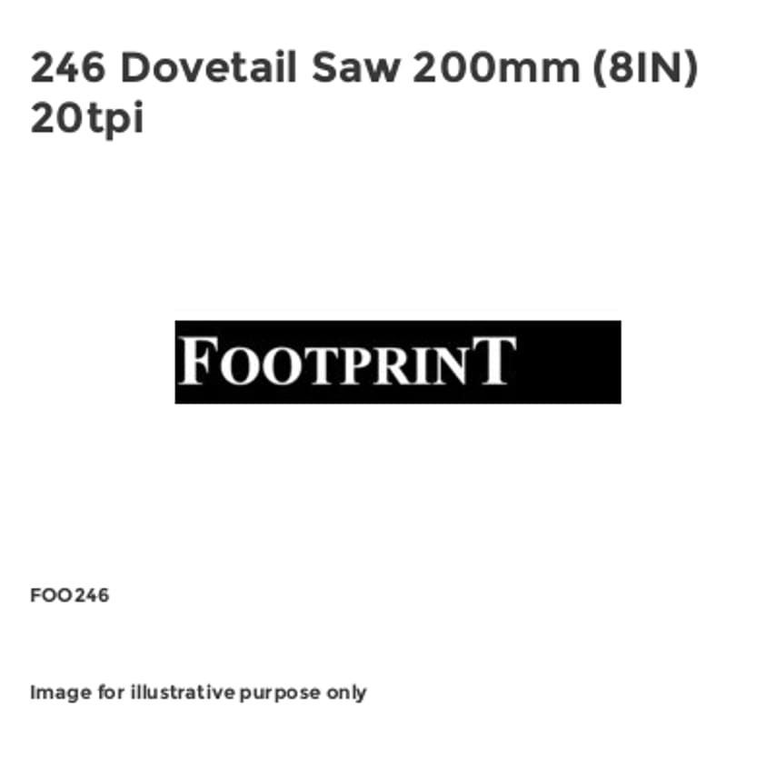 246 Dovetail Saw 200mm (8IN) 20tpi