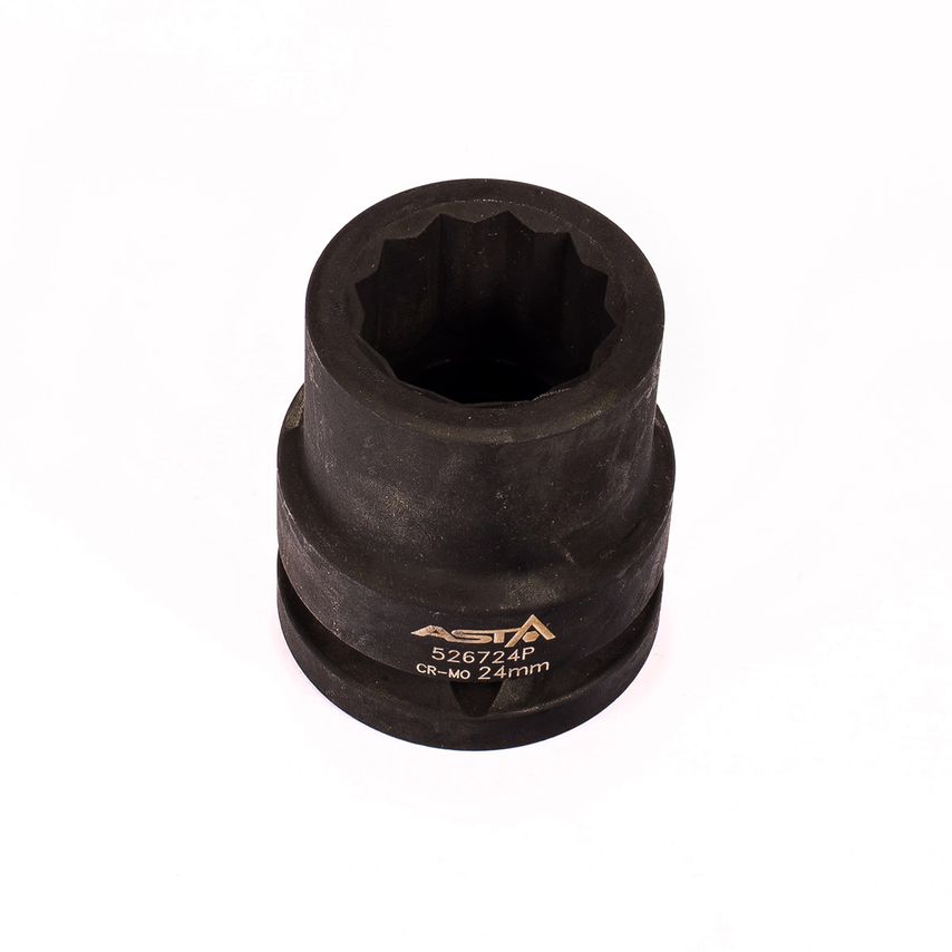 24mm 3/4" Drive Short Impact Socket 12 Point (12PT) Heavy Duty 51mm Length