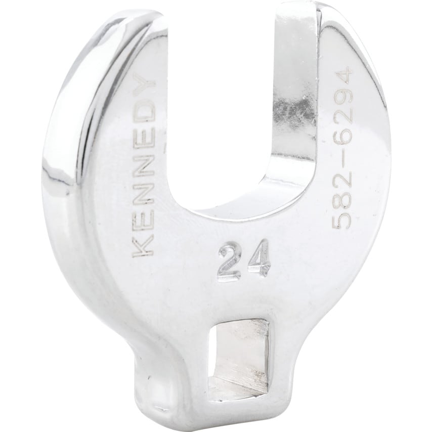 24mm Open Ended Crowfoot Wrench 3/8" Square Drive
