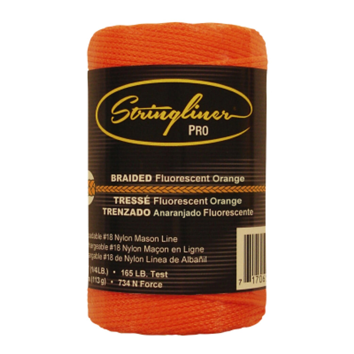 250' Flourescent Orange Braided String Line Core Only