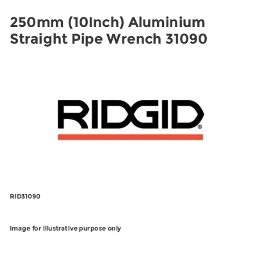 250mm (10Inch) Aluminium Straight Pipe Wrench 31090
