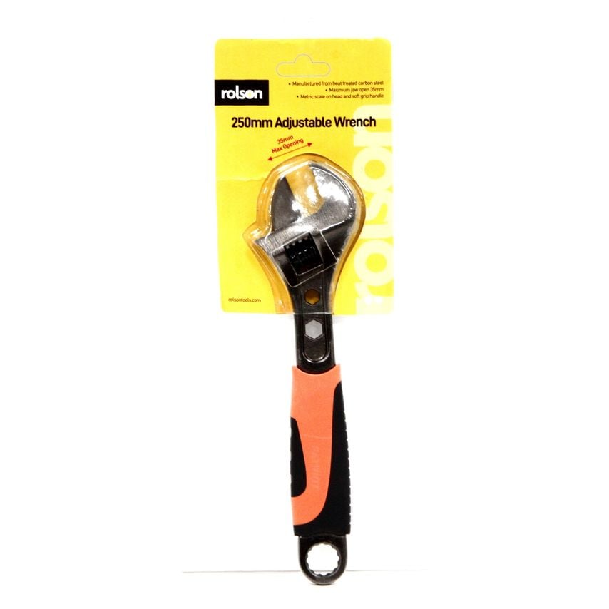 250mm Adjustable Wrench Black Nickel