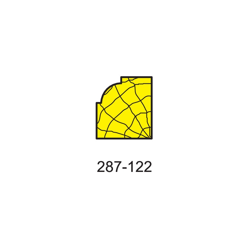 25.4 x 6.3mm Rad. 1/4" SHK.2FL Beading Bit