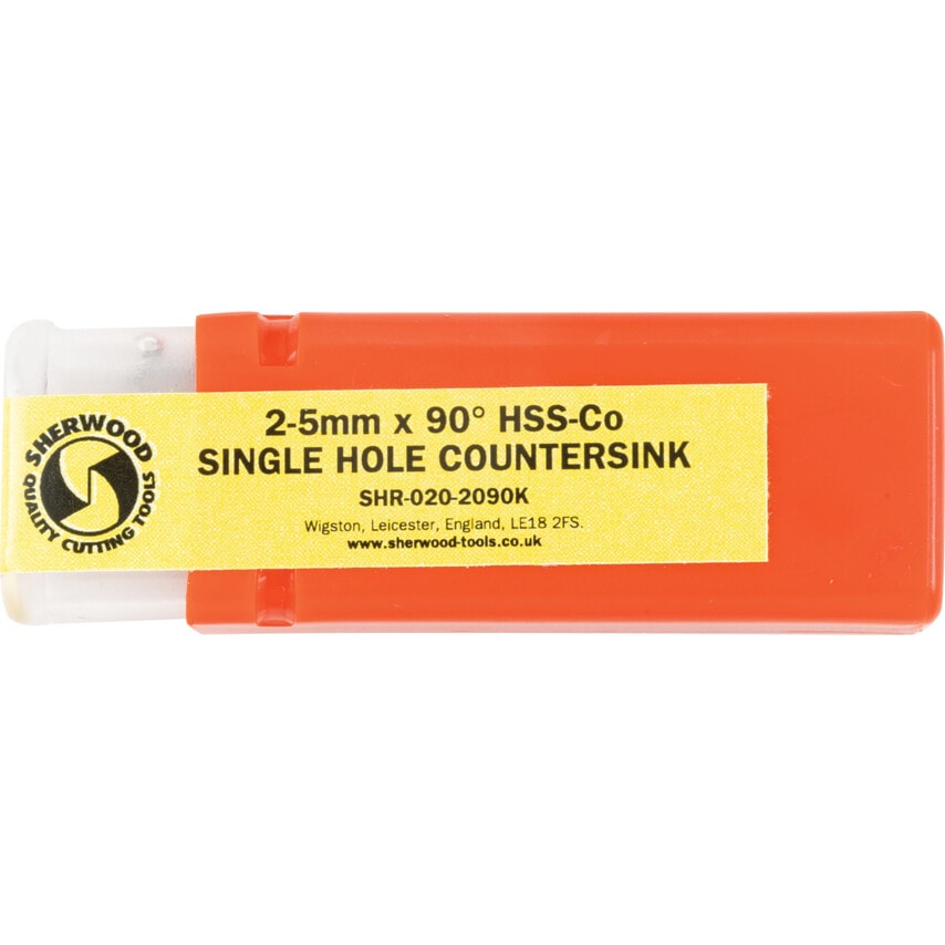 2-5MMX90DEG Single Hole Countersink