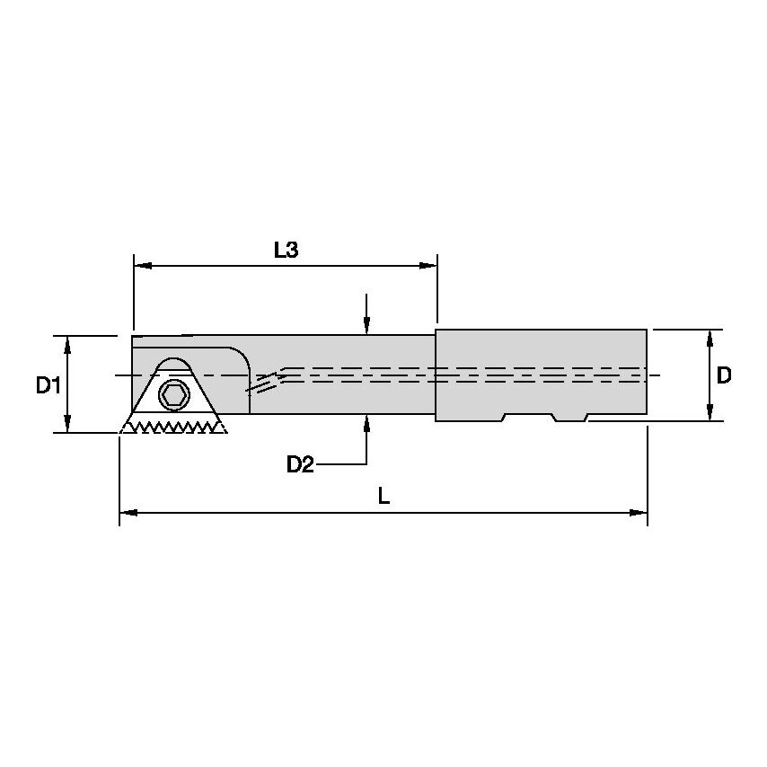 25X1R040B25STN27C Threading Cutters Ic D=25 Z=1