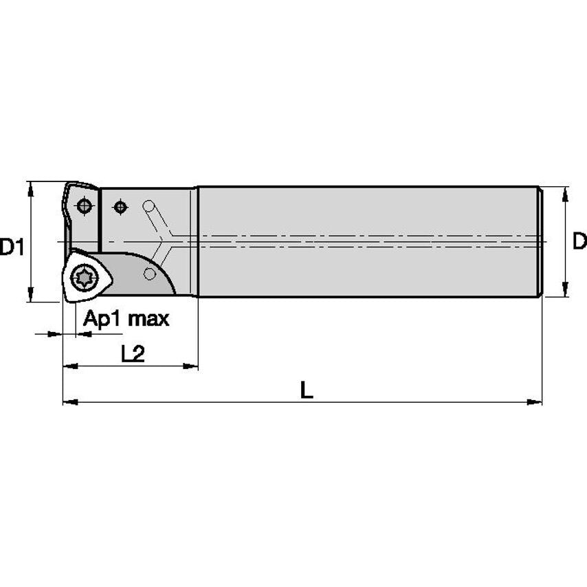 25Y03R090A25SWP05 High Feed Cutter D=25 Z=3 Stee