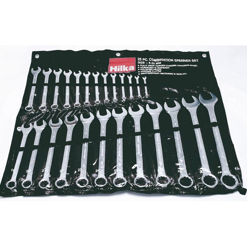 25 Piece Combination Spanner Set Metric
