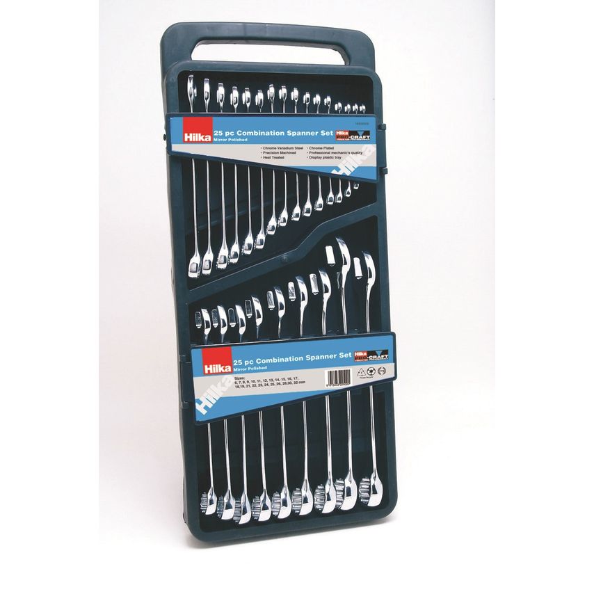 25 Piece Combination Spanner Set Metric