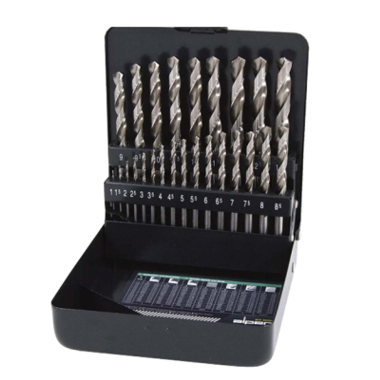 25 Piece HSS Pro Ground Jobber Drill Set