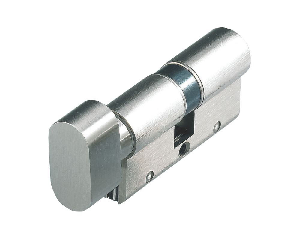 Cisa  Astral S Series 10-Pin Euro Cylinder & Thumbturn 45-55 (100mm) Nickel-Plated