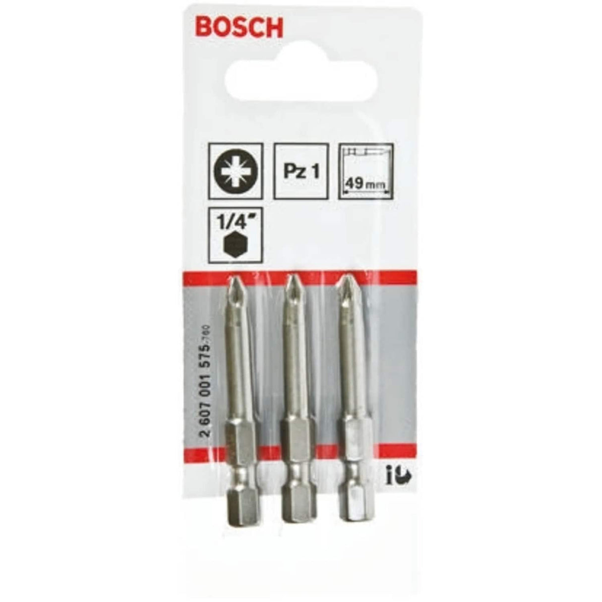 2607001575 PZ1 3-PC Extra Hard 49mm Driver Bits
