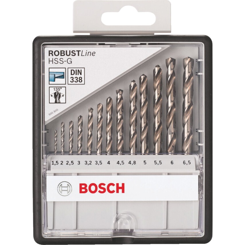 2607010538 13 Piece HSS-G Metal Robust Line Drill Set