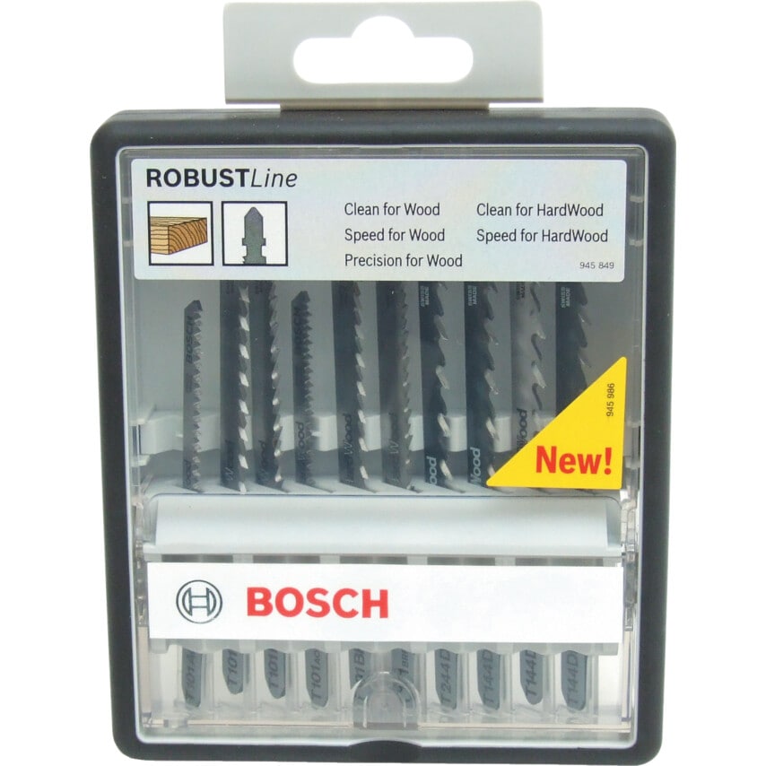 2607010540 10 Piece Robust Line JSB Wood Jigsaw Blade Set
