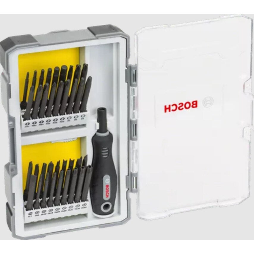 2607017320 37 Piece Pro Sdb Security Bit Set comes with Handle