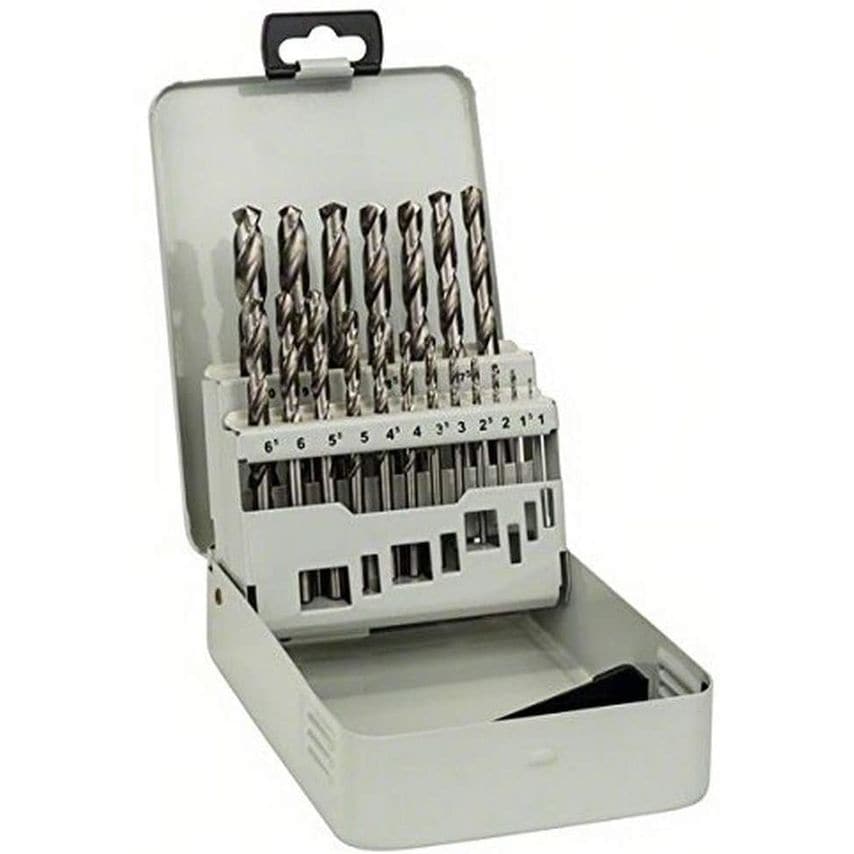 2607018726 19-PC HSS-G Metal Drill Bit Set DIN 338