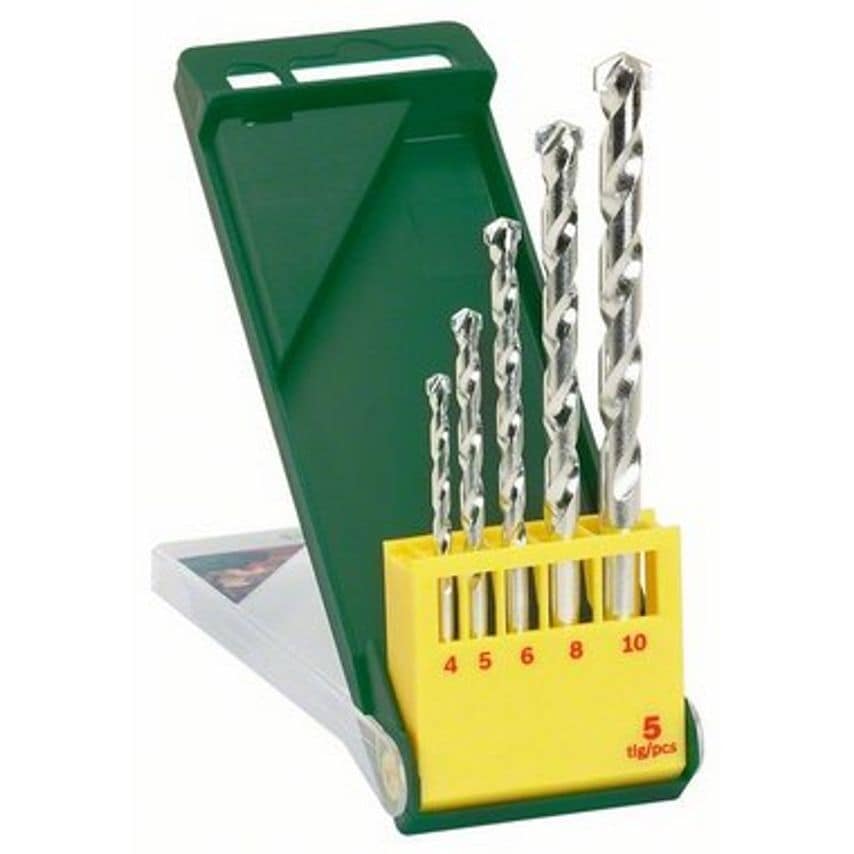 2607019438 5 Piece Masonry Drill Bit Set