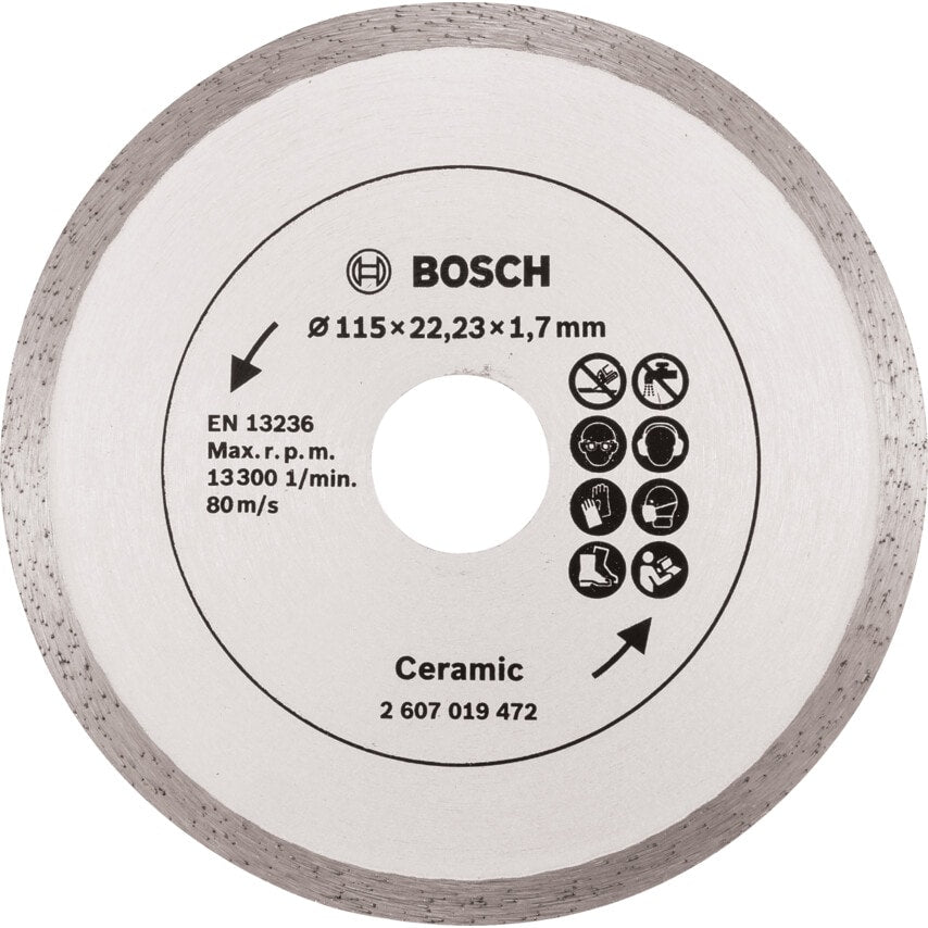 2607019472 115mm Diamond Blade Tile Cutting Disc