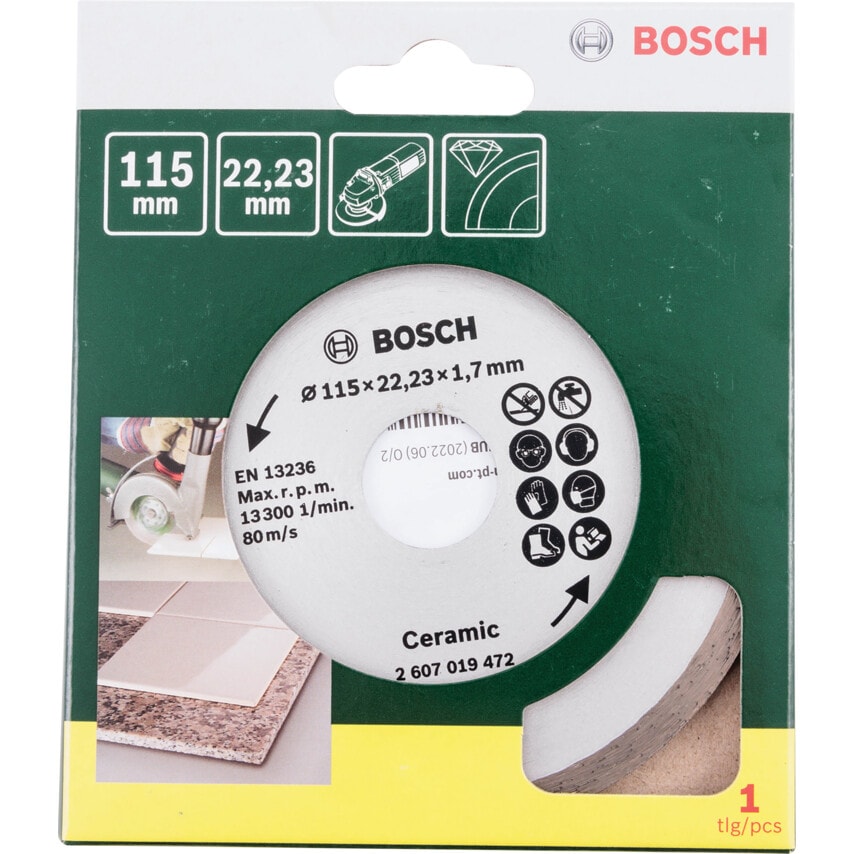 2607019472 115mm Diamond Blade Tile Cutting Disc