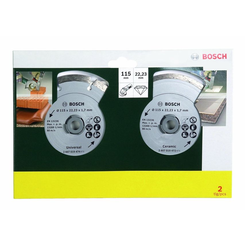2607019478 PC-2 115mm Diamond Cutting Disc Set