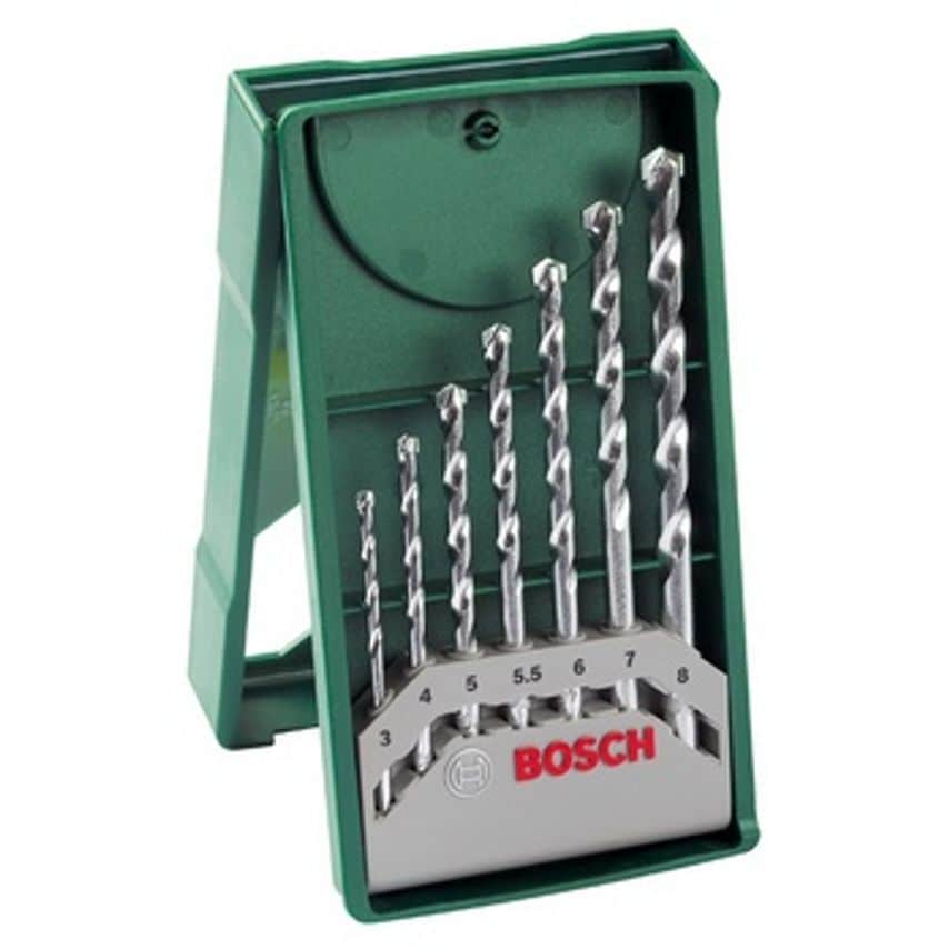 2607019581 7 Piece Masonry Minix-line Drill Set