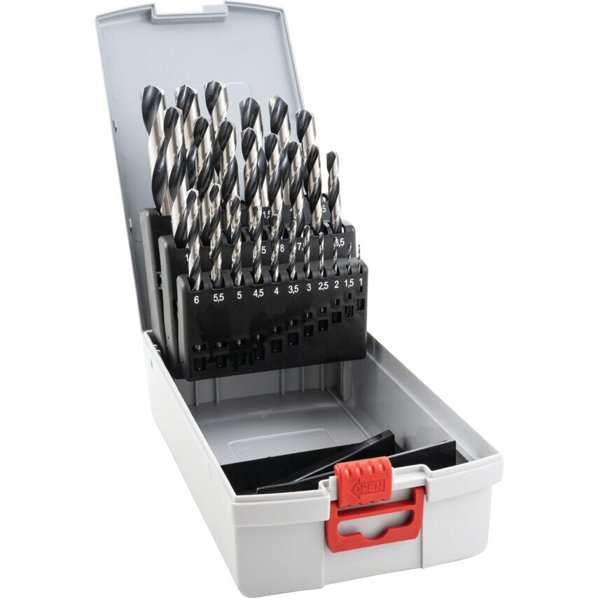 2608577352 PointTeQ HSS Twist Drill Bit25 Piece ProBox