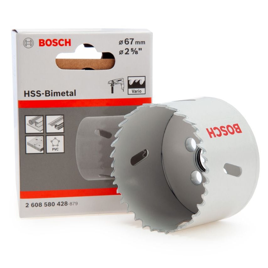 2608580428 HSS-Bimetal Hole Saw 2.5/8" - 67mm Diameter
