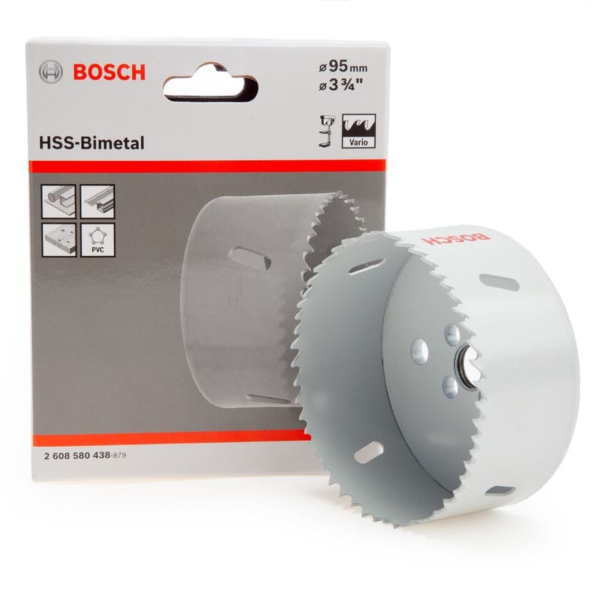 2608580438 HSS-Bimetal Hole Saw 3.3/4" - 95mm Diameter
