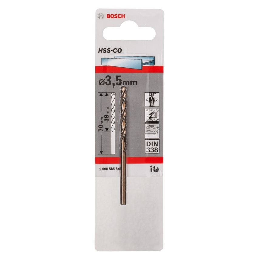 2608585845 TopLine Metal Drill Bit 3.5 x 39 x 70mm