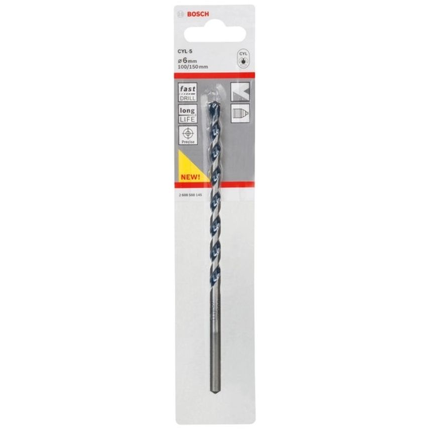 2608588145 CYL-5 Concrete Drill Bits 6.0 x 100 x 150mm