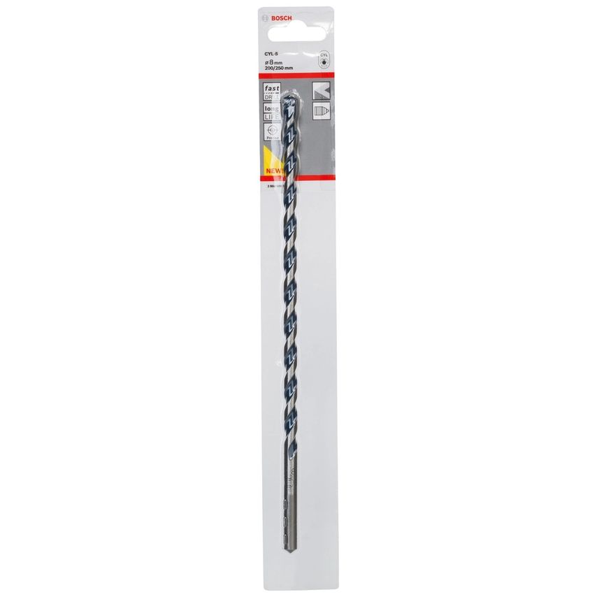 2608588153 CYL-5 Concrete Drill Bits 8.0 x 200 x 250mm