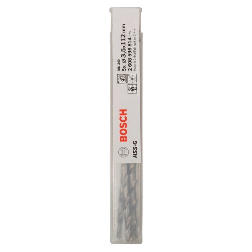 2608596814 Hss-G Metal Drill Bits Long Series 3.5mm (Pack of 5)