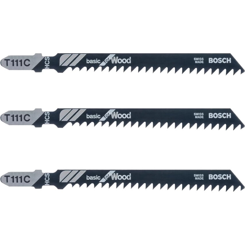 2608630808 T111C, Pack of 3 Jigsaw Blades