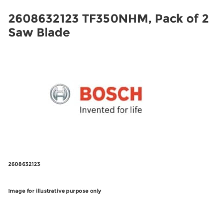 2608632123 TF350NHM, Pack of 2 Saw Blade