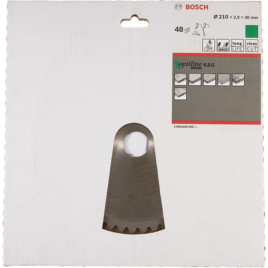 2608640430 Optiline Wood 210 x 30mm Circular Saw Blade 48T