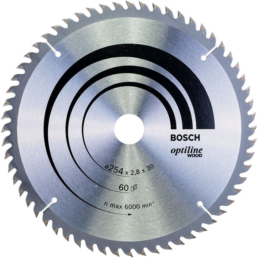 2608640444 Optiline Wood 254 x 30mm Circular Saw Blade 60T