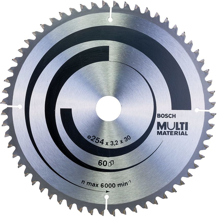 2608640449 Multi Material 254 x 30mm Circular Saw Blade 60T