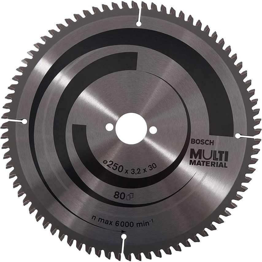 2608640516 Multi Material 250 x 30mm Circular Saw Blade 80T