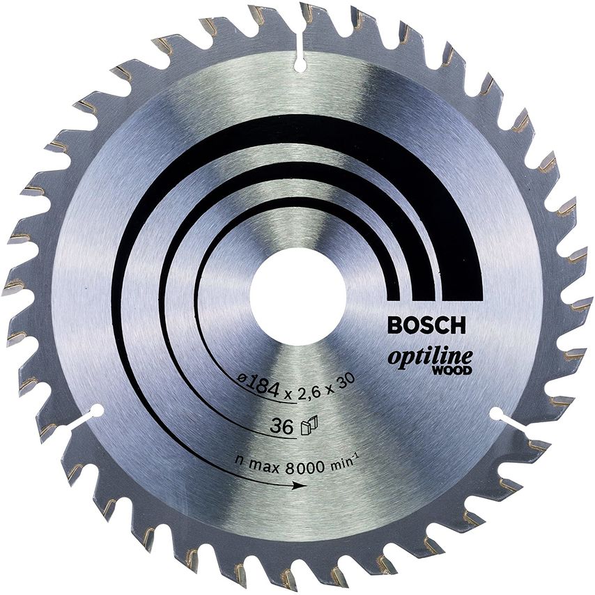 2608640611 Optiline Wood 184 x 30mm Circular Saw Blade 36T