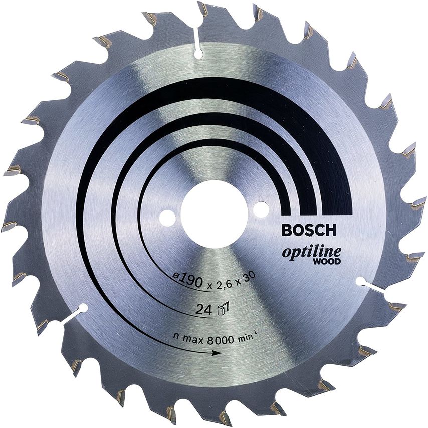 2608640615 Optiline Wood 190 x 30mm Circular Saw Blade 24T