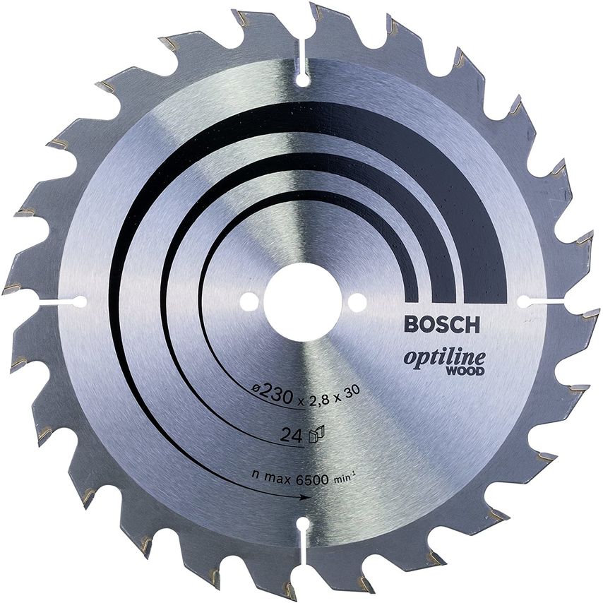 2608640627 Optiline Wood 230 x 30mm Circular Saw Blade 24T