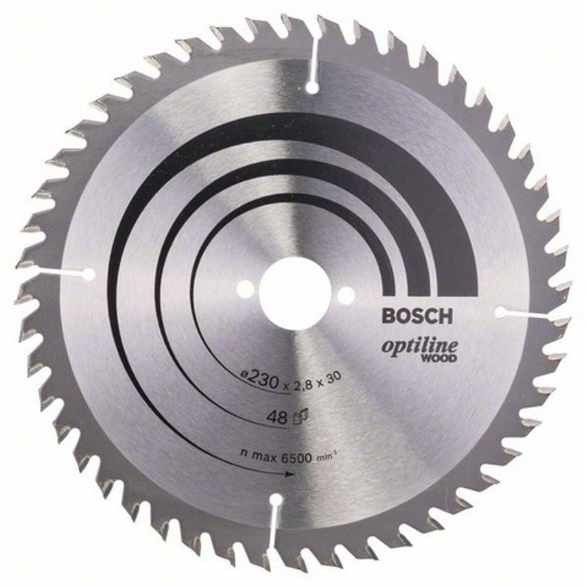 2608640629 Optiline Wood 230 x 30mm Circular Saw Blade 48T
