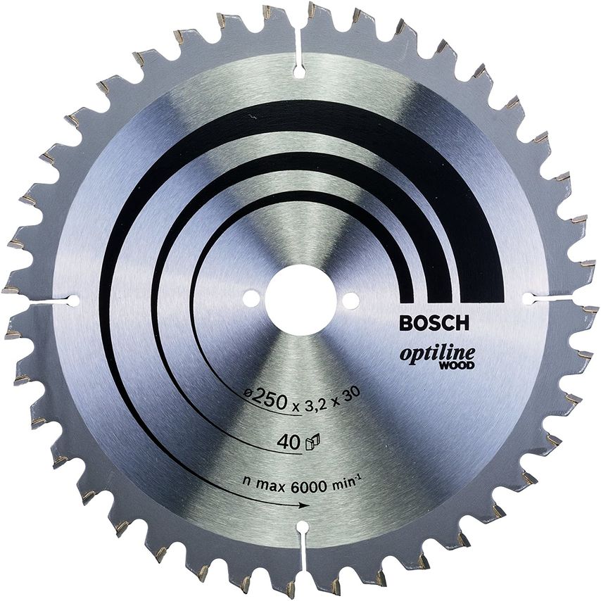 2608640643 Optiline Wood 250 x 30mm Circular Saw Blade 40T