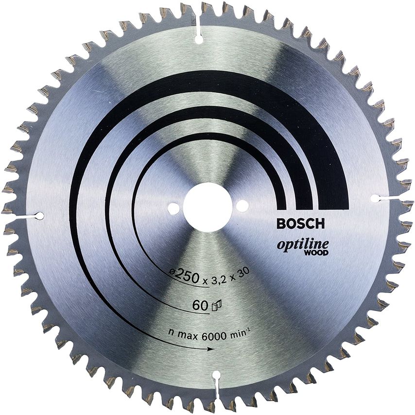 2608640644 Optiline Wood 250 x 30mm Circular Saw Blade 60T