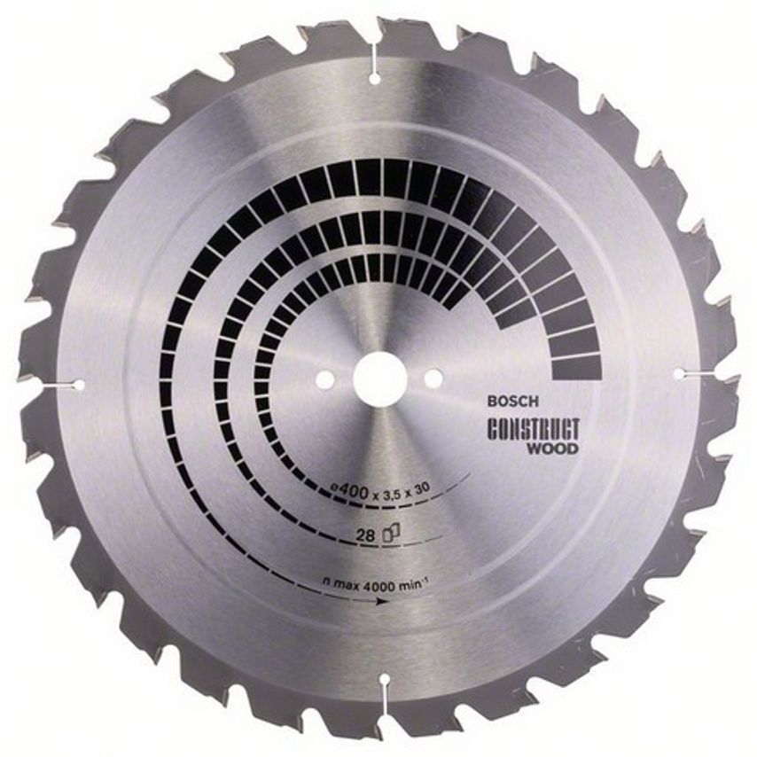 2608640693 Construct Wood 400 x 30mm Circular Saw Blade 28T