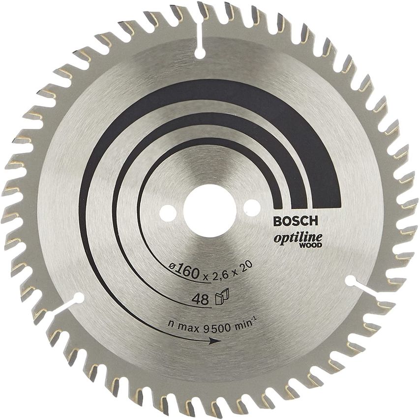 2608640732 Optiline Wood 160x20mm Circular Saw Blade 48T